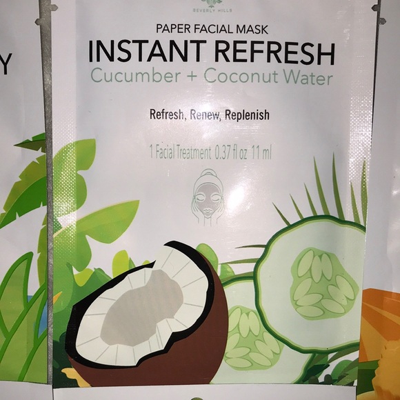 Paper facial mask 5 and mask remover sponge. - Picture 5 of 10